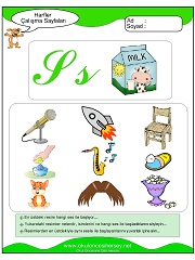 S Sesi Çalışma Sayfaları
